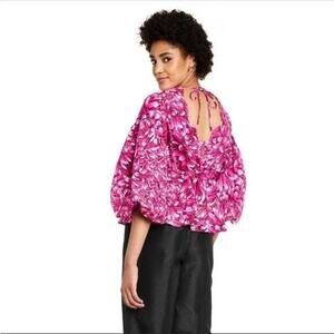 Kika Vargas X Target Floral Blouse Pink XS